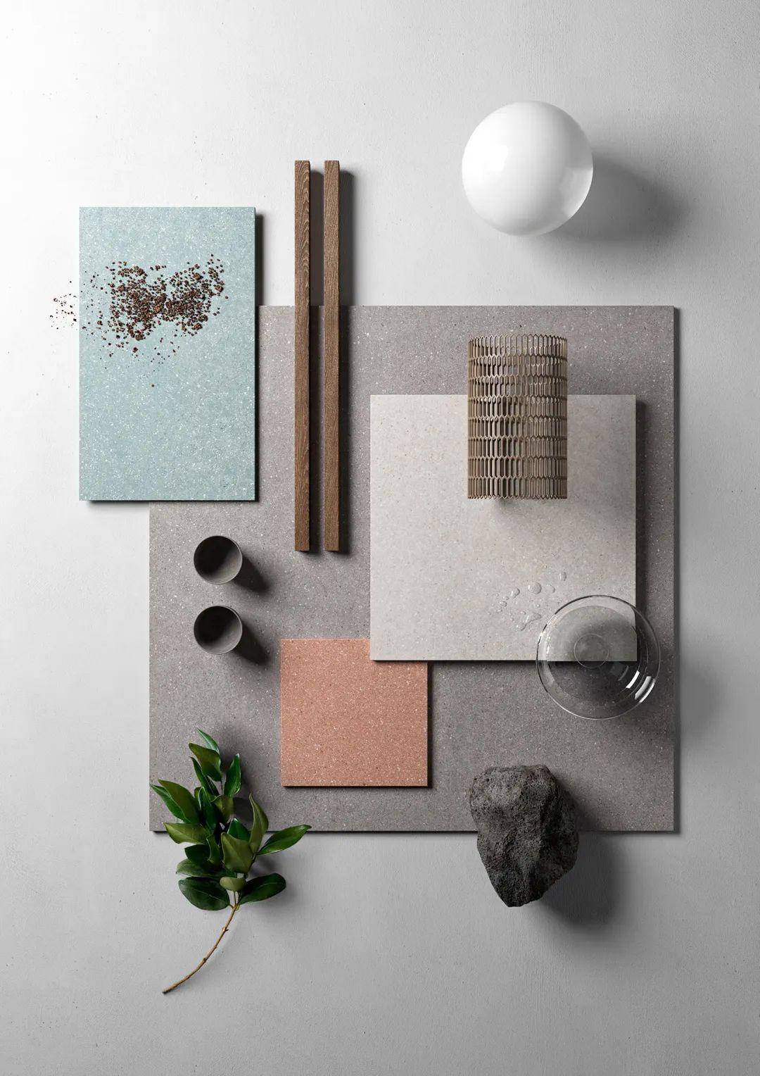 M·新品推薦 | 自愈系水磨石巖板，色彩清新，活潑卻不張揚(yáng)(圖1)